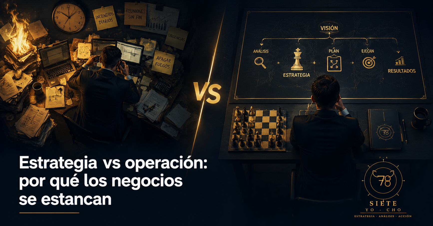 Estrategia vs operación: por qué los negocios se estancan (y cómo salir de esa trampa)